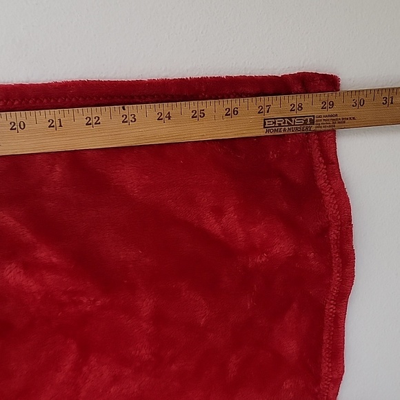 Red Santa Hooded Red Soft Fleece Baby's First Christmas Wrap Blanket - Picture 3 of 11